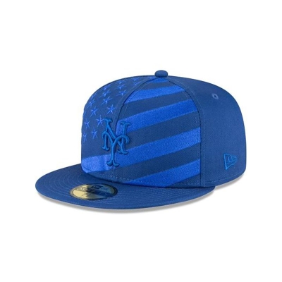 New York Mets Gorra | New Era MLB Wave 59fifty Fitted Cap Mexico - Azules